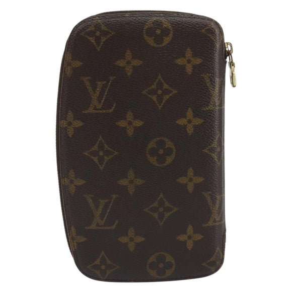 LOUIS VUITTON Monogram Agenda Jeode Travel Case M62950 LV Auth 190029