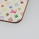 LOUIS VUITTON Multicolor Pochette Cles NM Purse White M93734 LV Auth 190030-11