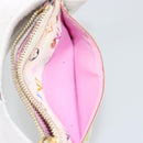 LOUIS VUITTON Multicolor Pochette Cles NM Purse White M93734 LV Auth 190030-18