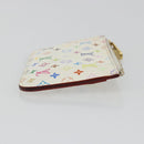 LOUIS VUITTON Multicolor Pochette Cles NM Purse White M93734 LV Auth 190030-4