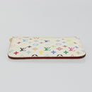 LOUIS VUITTON Multicolor Pochette Cles NM Purse White M93734 LV Auth 190030-7