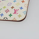 LOUIS VUITTON Multicolor Pochette Cles NM Purse White M93734 LV Auth 190030-8