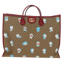 GUCCI GUCCI × Doraemon Micro GG Supreme Bag PVC 2way Beige 653952 Auth 190041M-2