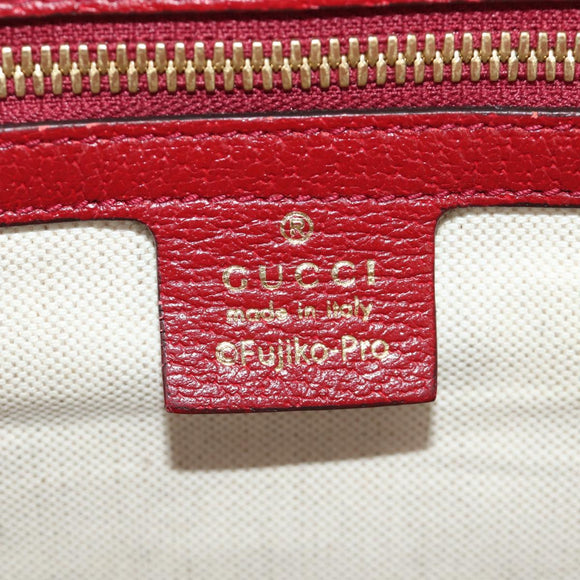 GUCCI GUCCI × Doraemon Micro GG Supreme Bag PVC 2way Beige 653952 Auth 190041M