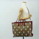 GUCCI GUCCI × Doraemon Micro GG Supreme Bag PVC 2way Beige 653952 Auth 190041M-28