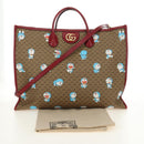 GUCCI GUCCI × Doraemon Micro GG Supreme Bag PVC 2way Beige 653952 Auth 190041M-29
