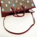 GUCCI GUCCI × Doraemon Micro GG Supreme Bag PVC 2way Beige 653952 Auth 190041M-9