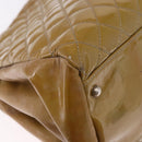 CHANEL Matelasse Chain Shoulder Bag Patent leather Black Gold CC Auth 190042-15