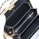 CHANEL Matelasse Chain Shoulder Pouch Patent leather Black CC Auth 190043SAM-9