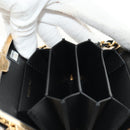 CHANEL Matelasse Chain Shoulder Pouch Patent leather Black CC Auth 190043SAM-25