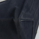CHANEL Choco Bar Chain Shoulder Tote Bag Canvas Navy Silver CC Auth 190045A-13
