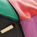 LOEWE Anagram Puzzle Bag Small Bag Leather 2way Multicolor Gold Auth 190046M-19