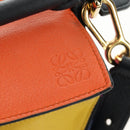 LOEWE Anagram Puzzle Bag Small Bag Leather 2way Multicolor Gold Auth 190046M-22