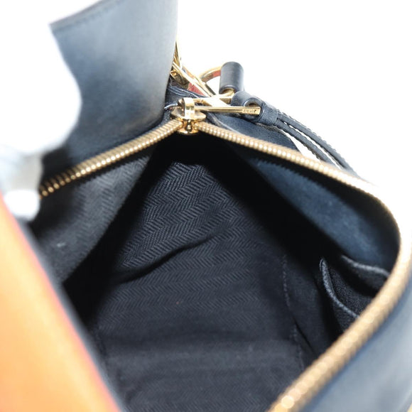 LOEWE Anagram Puzzle Bag Small Bag Leather 2way Multicolor Gold Auth 190046M
