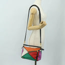 LOEWE Anagram Puzzle Bag Small Bag Leather 2way Multicolor Gold Auth 190046M-29
