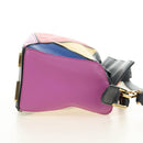 LOEWE Anagram Puzzle Bag Small Bag Leather 2way Multicolor Gold Auth 190046M-4