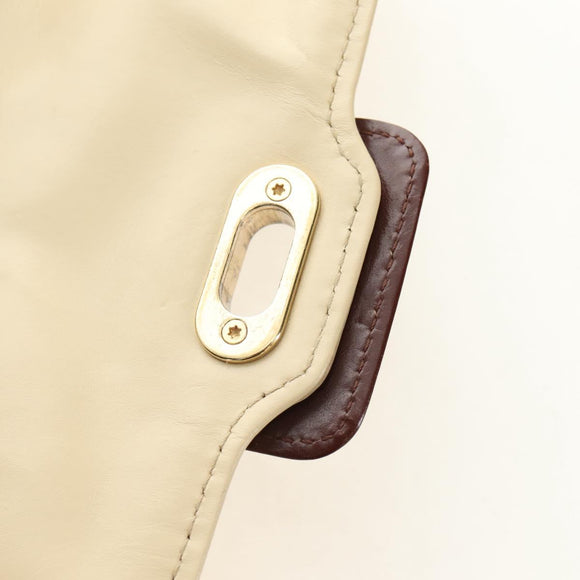 LOUIS VUITTON Monogram Charm Pochette Lover Bag Ivory M95194 LV Auth 190047SAV