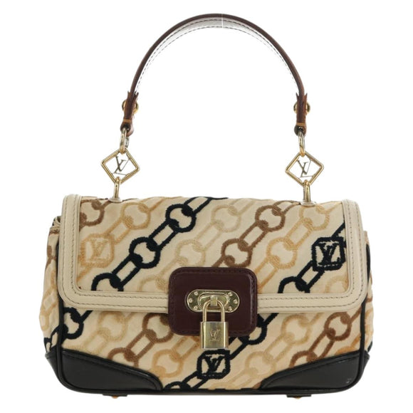 LOUIS VUITTON Monogram Charm Pochette Lover Bag Ivory M95194 LV Auth 190047SAV