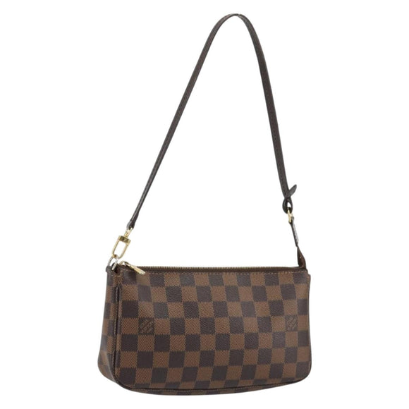 LOUIS VUITTON Damier Ebene Pochette Accessoires Pouch N41206 LV Auth 190053