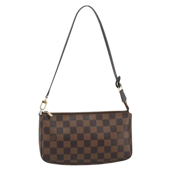 LOUIS VUITTON Damier Ebene Pochette Accessoires Pouch N41206 LV Auth 190053