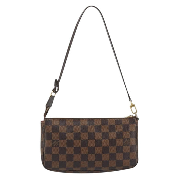 LOUIS VUITTON Damier Ebene Pochette Accessoires Pouch N41206 LV Auth 190053