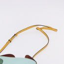LOEWE Hand Bag Leather 2way KEN PRICE Yellow Silver Auth 190054SM-15