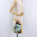 LOEWE Hand Bag Leather 2way KEN PRICE Yellow Silver Auth 190054SM-25