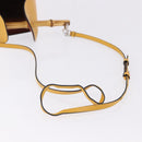 LOEWE Hand Bag Leather 2way KEN PRICE Yellow Silver Auth 190054SM-8