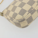 LOUIS VUITTON Damier Azur Mini Pochette Accessoires Pouch N63005 LV Auth 190056-17