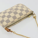 LOUIS VUITTON Damier Azur Mini Pochette Accessoires Pouch N63005 LV Auth 190056-6