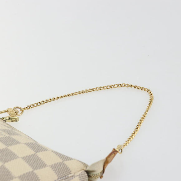 LOUIS VUITTON Damier Azur Mini Pochette Accessoires Pouch N63005 LV Auth 190056