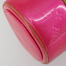 LOUIS VUITTON Monogram Vernis Bedford Bag Fuchsia Pink M91255 LV Auth 190057A-14