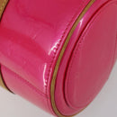 LOUIS VUITTON Monogram Vernis Bedford Bag Fuchsia Pink M91255 LV Auth 190057A-15