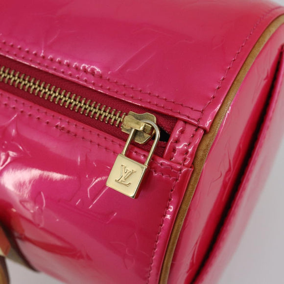 LOUIS VUITTON Monogram Vernis Bedford Bag Fuchsia Pink M91255 LV Auth 190057A