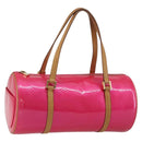 LOUIS VUITTON Monogram Vernis Bedford Bag Fuchsia Pink M91255 LV Auth 190057A-1