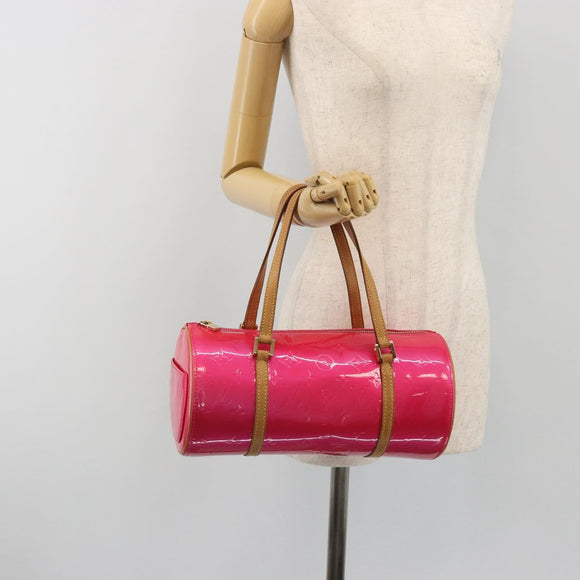 LOUIS VUITTON Monogram Vernis Bedford Bag Fuchsia Pink M91255 LV Auth 190057A