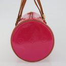LOUIS VUITTON Monogram Vernis Bedford Bag Fuchsia Pink M91255 LV Auth 190057A-3
