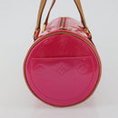 LOUIS VUITTON Monogram Vernis Bedford Bag Fuchsia Pink M91255 LV Auth 190057A-4