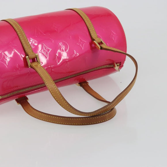 LOUIS VUITTON Monogram Vernis Bedford Bag Fuchsia Pink M91255 LV Auth 190057A