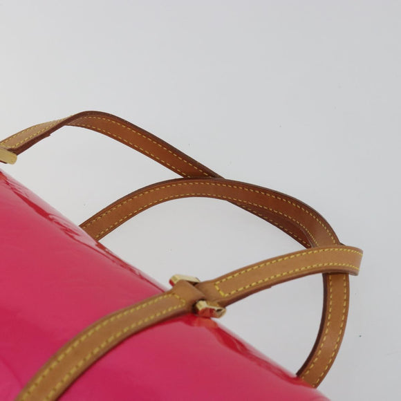 LOUIS VUITTON Monogram Vernis Bedford Bag Fuchsia Pink M91255 LV Auth 190057A