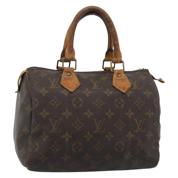 LOUIS VUITTON Monogram Speedy 25 Hand Bag M41528 LV Auth 190071