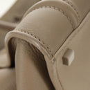 CELINE Luggage Small Square Phantom Hand Bag Leather Beige Auth 190074M-9