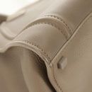 CELINE Luggage Small Square Phantom Hand Bag Leather Beige Auth 190074M-15