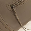 CELINE Luggage Small Square Phantom Hand Bag Leather Beige Auth 190074M-18