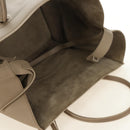 CELINE Luggage Small Square Phantom Hand Bag Leather Beige Auth 190074M-10