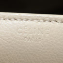 CELINE Luggage Small Square Phantom Hand Bag Leather Beige Auth 190074M-23