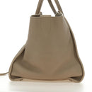 CELINE Luggage Small Square Phantom Hand Bag Leather Beige Auth 190074M-3
