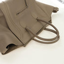 CELINE Luggage Small Square Phantom Hand Bag Leather Beige Auth 190074M-6