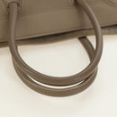 CELINE Luggage Small Square Phantom Hand Bag Leather Beige Auth 190074M-7