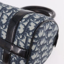 Christian Dior Trotter Canvas Hand Bag PVC Navy Gold Auth 190076SAV-11